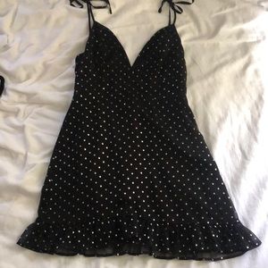 Boutique Black Star Print Dress